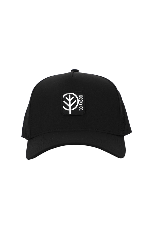 Waterproof Bosky Snapback Hat - Black
