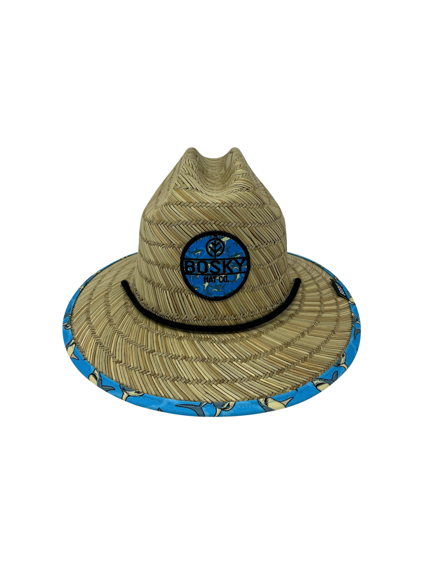 Kids Great White Shark Attack Straw Lifeguard Hat