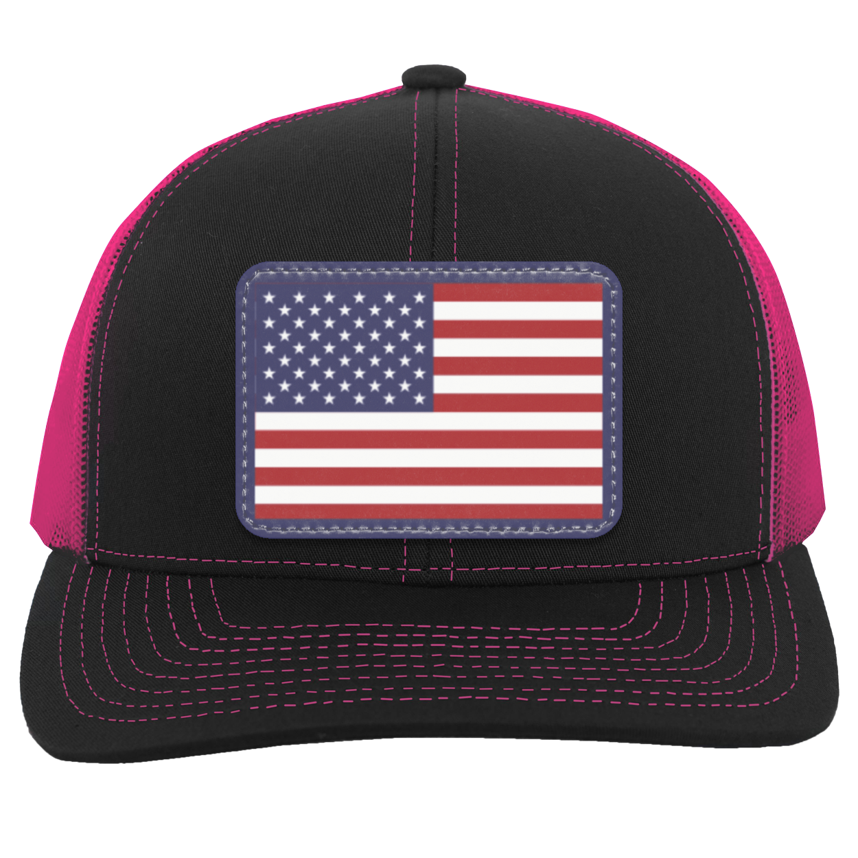 Classic American Flag USA Patriot Trucker Snap Back Hat