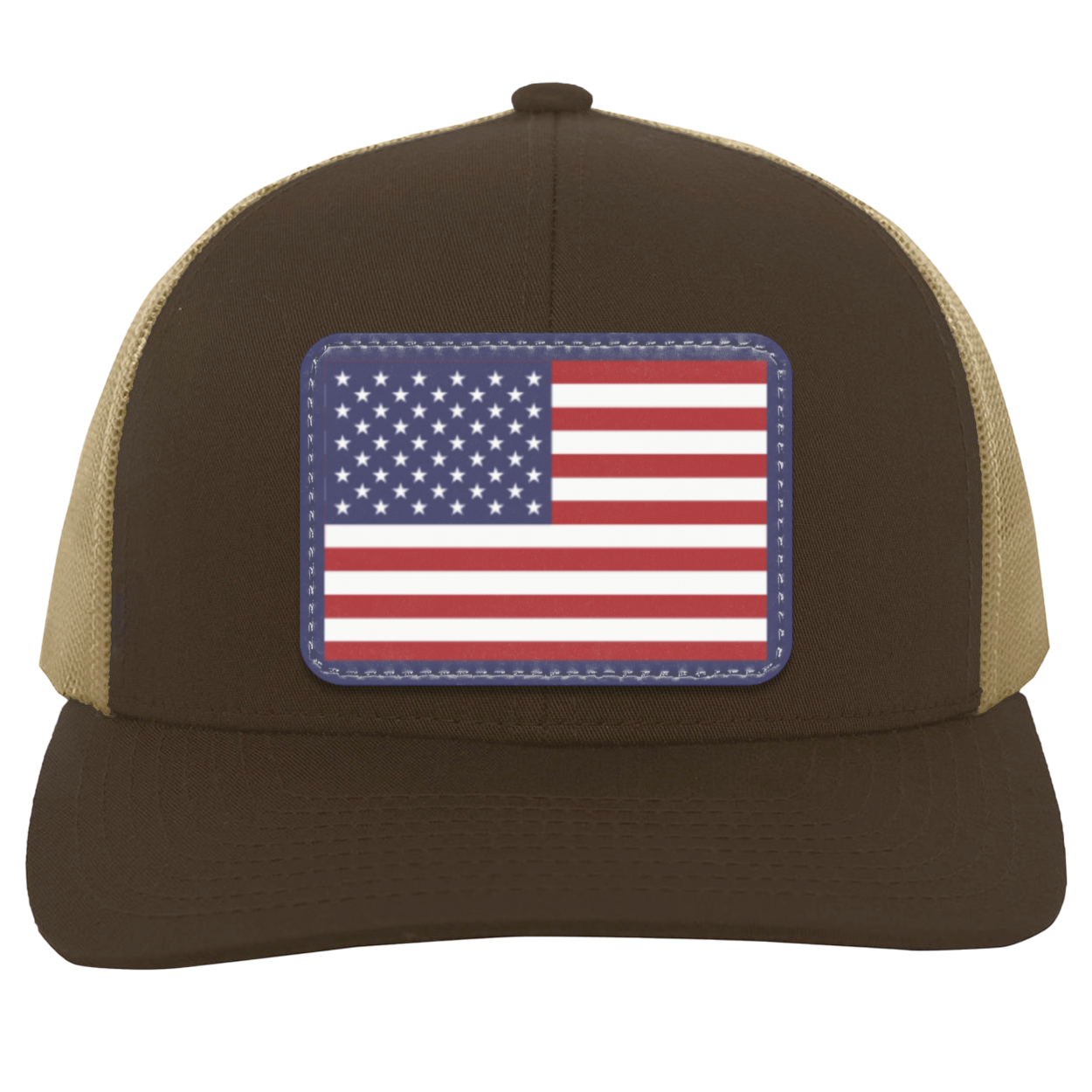 Classic American Flag USA Patriot Trucker Snap Back Hat