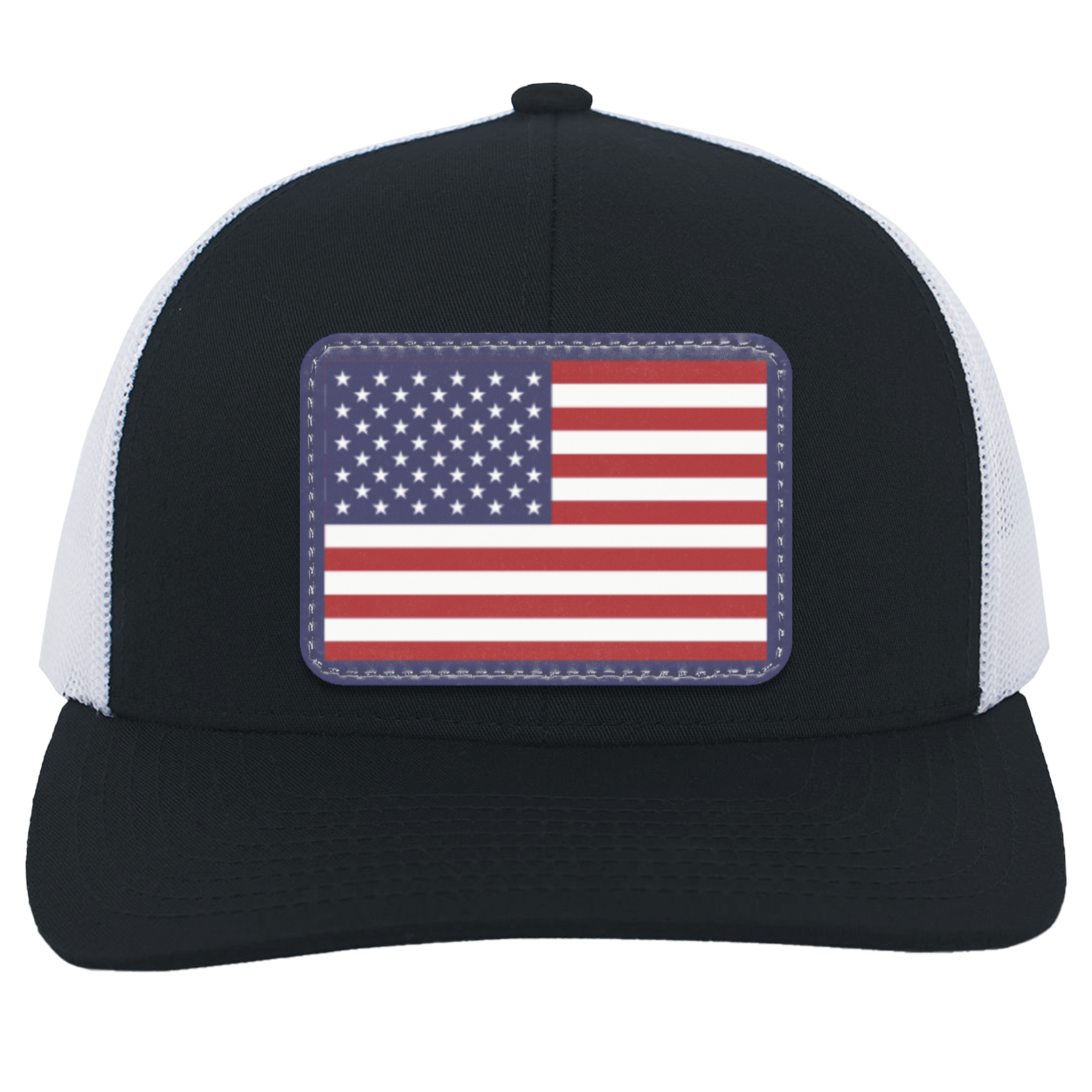 Classic American Flag USA Patriot Trucker Snap Back Hat