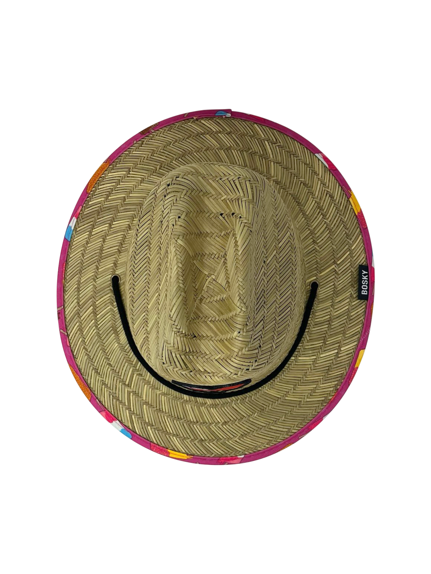 Kids Popsicle Ice Cream Summer Straw Lifeguard Hat