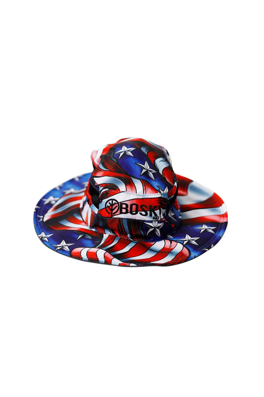 USA American Flag Fishing Bucket Hat - Waterproof & Floating!