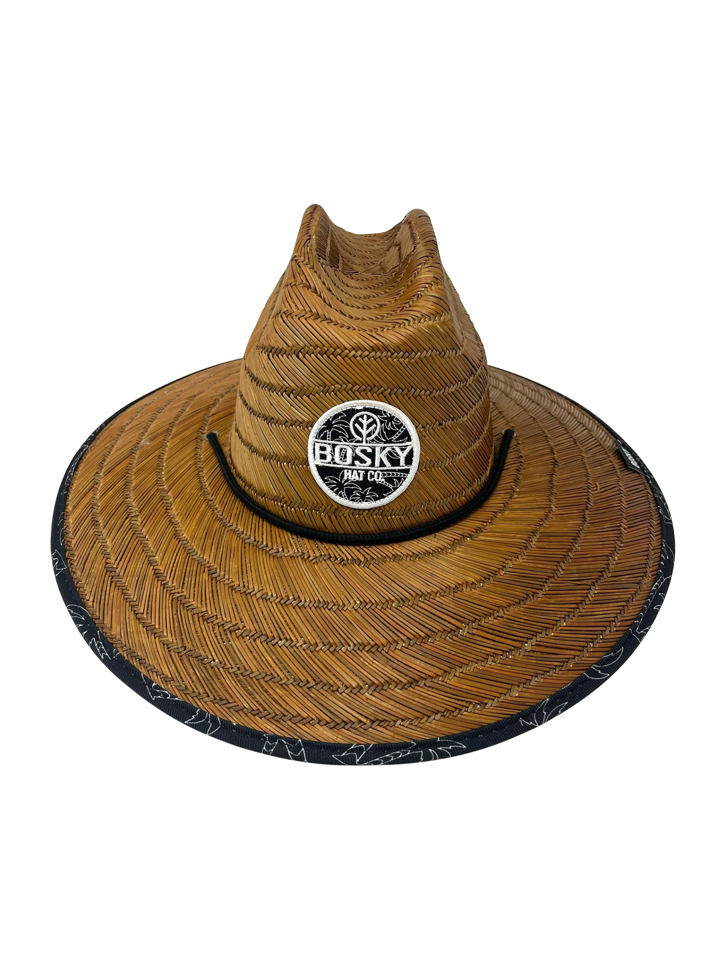 Dark Palms Brown Straw Lifeguard Hat