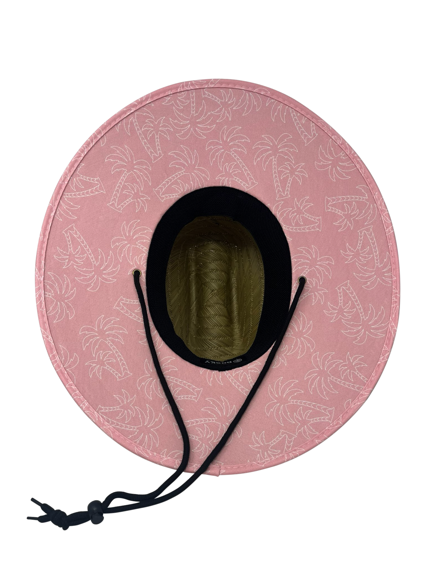 Pink Palm Tree Straw Hat