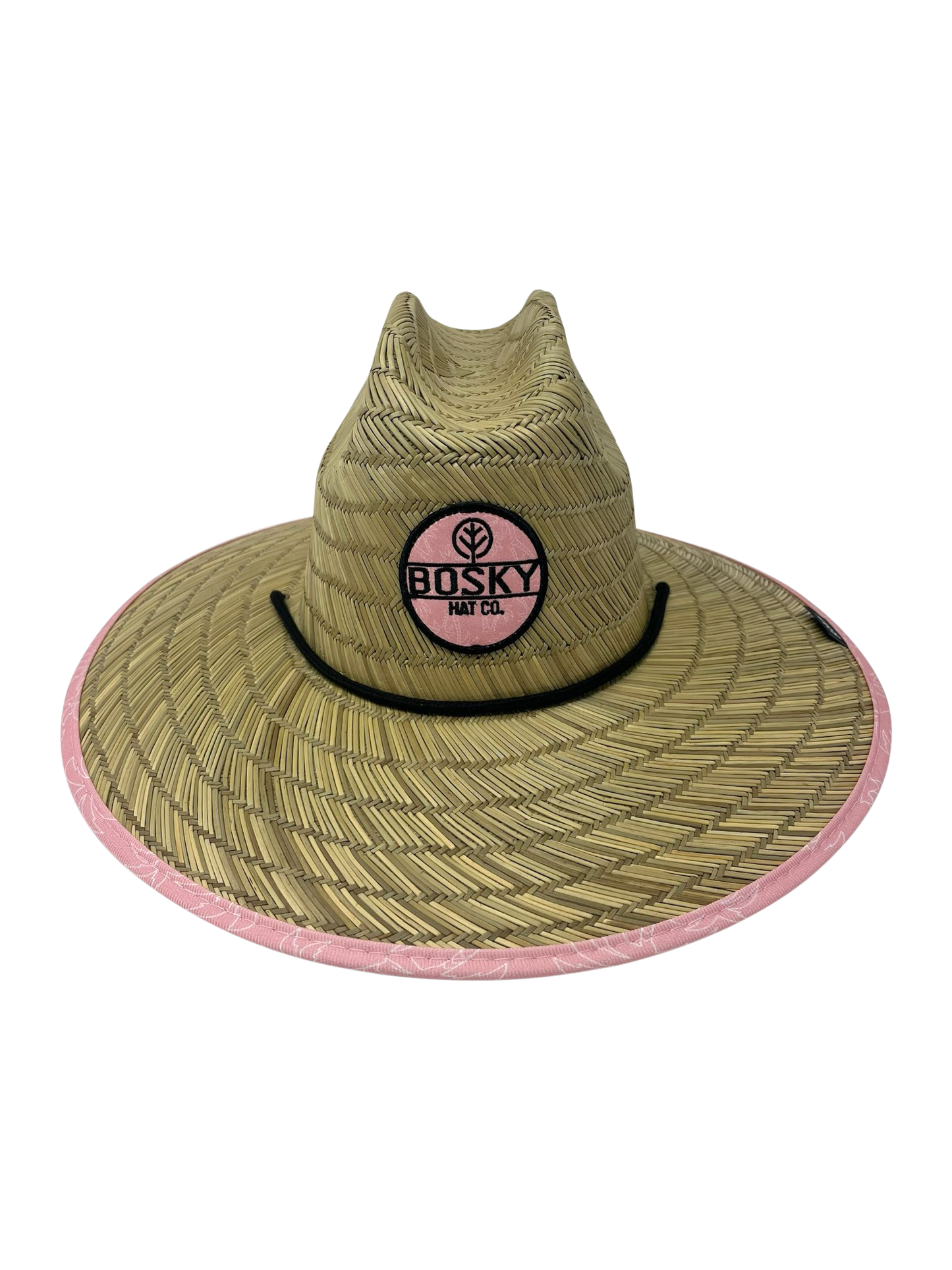 Pink Palm Tree Straw Hat