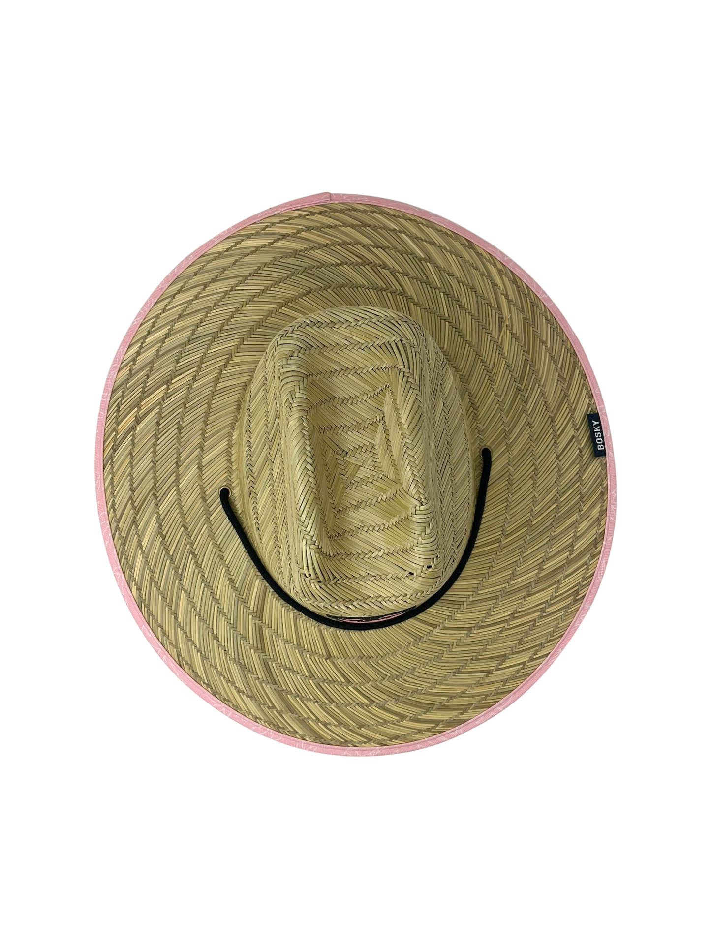Pink Palm Tree Straw Hat
