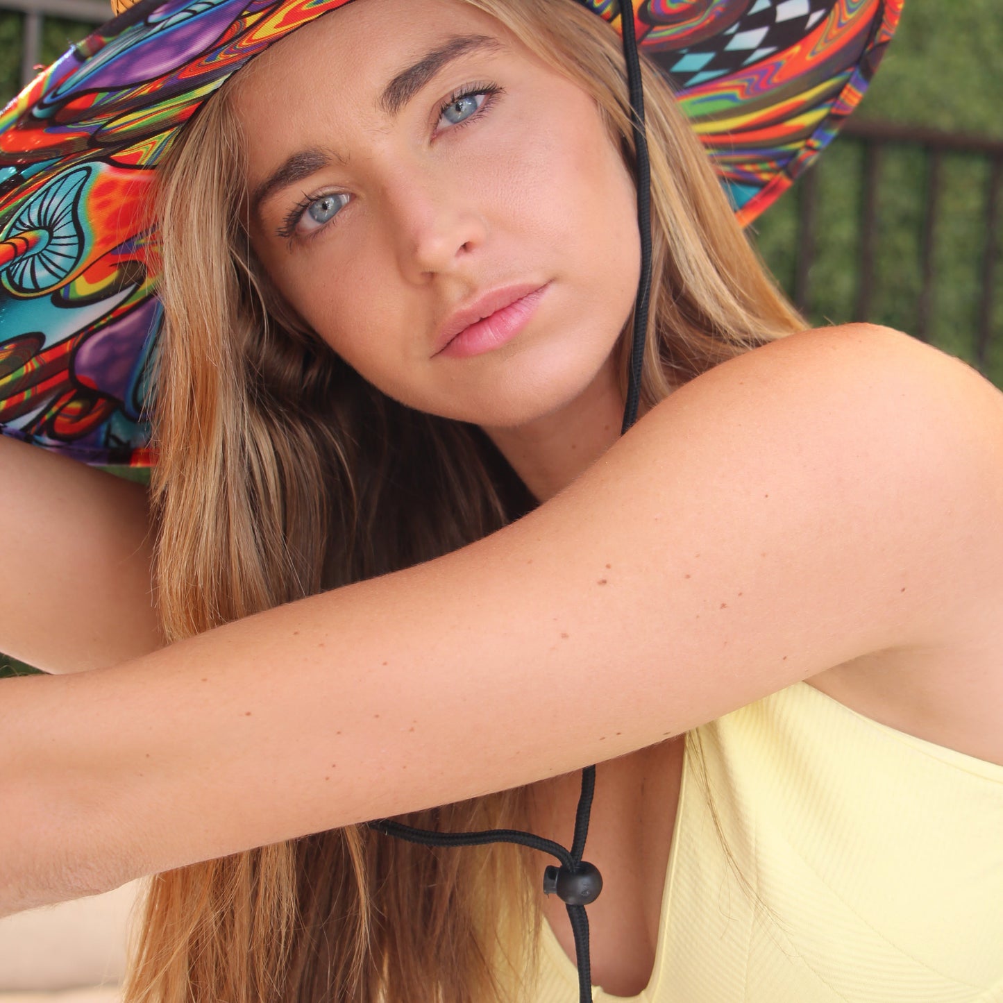 Shrooms in the Shade Straw Hat