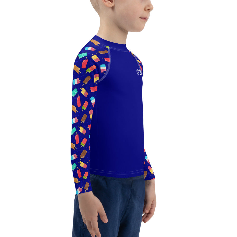 Navy Blue Popsicle Kid's Rash Guard