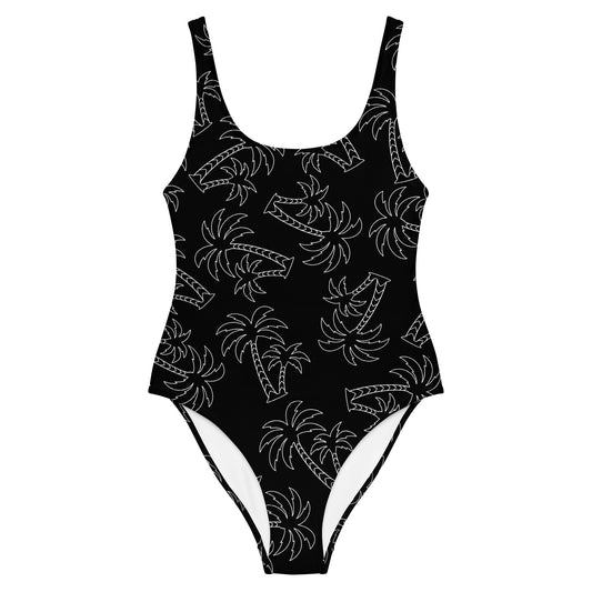 Black Palms One-Piece Women's Swimsuit