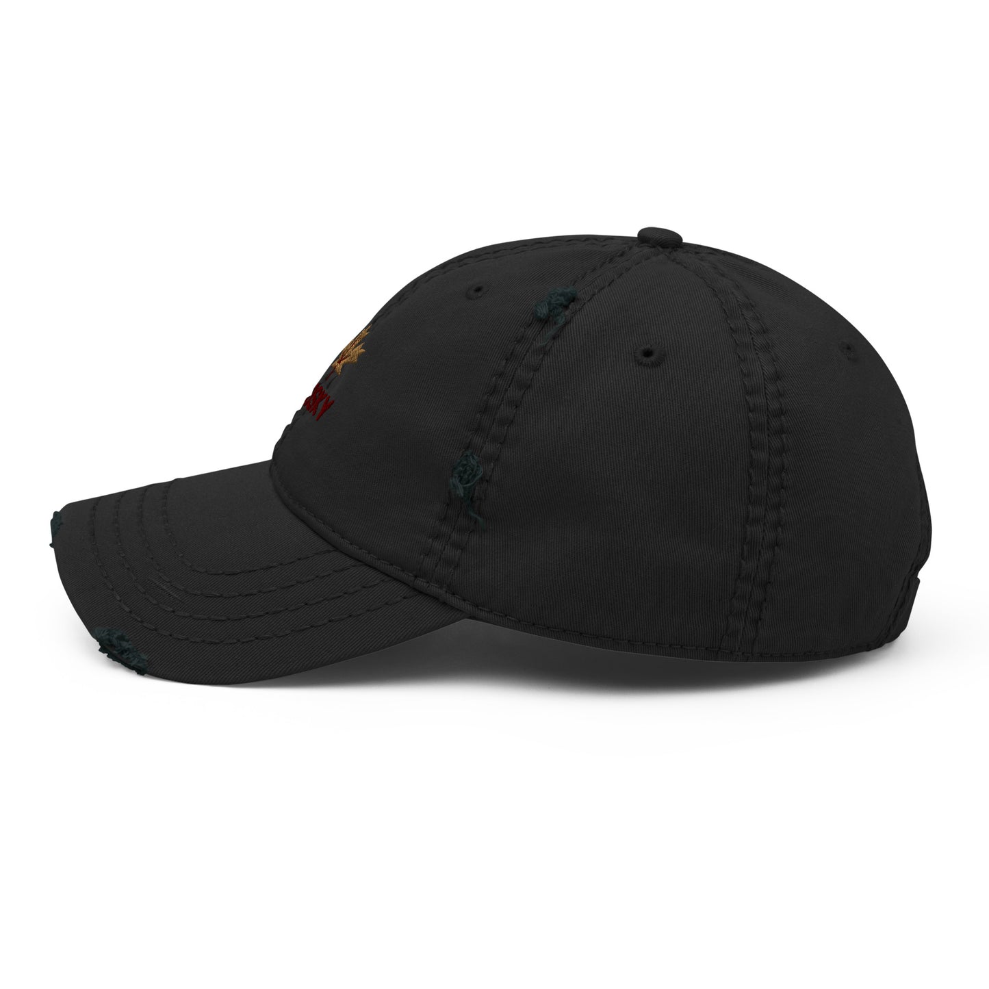 Maple Leaf Distressed Mom Hat