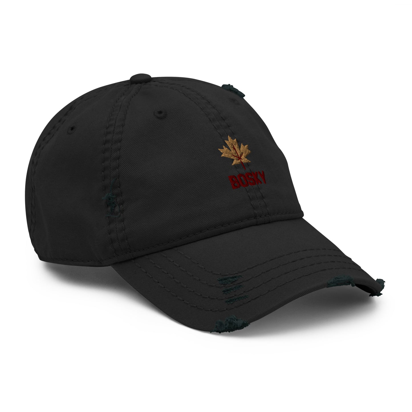 Maple Leaf Distressed Mom Hat
