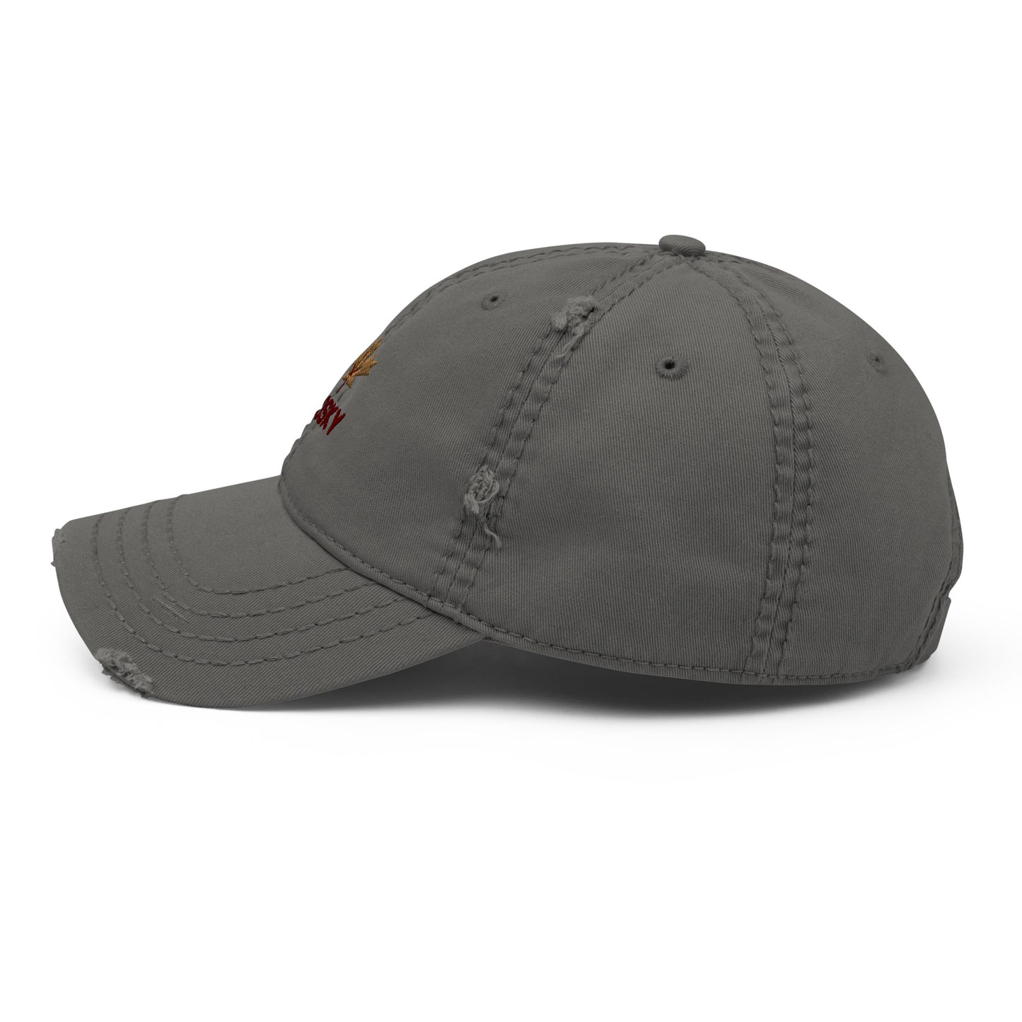 Maple Leaf Distressed Mom Hat