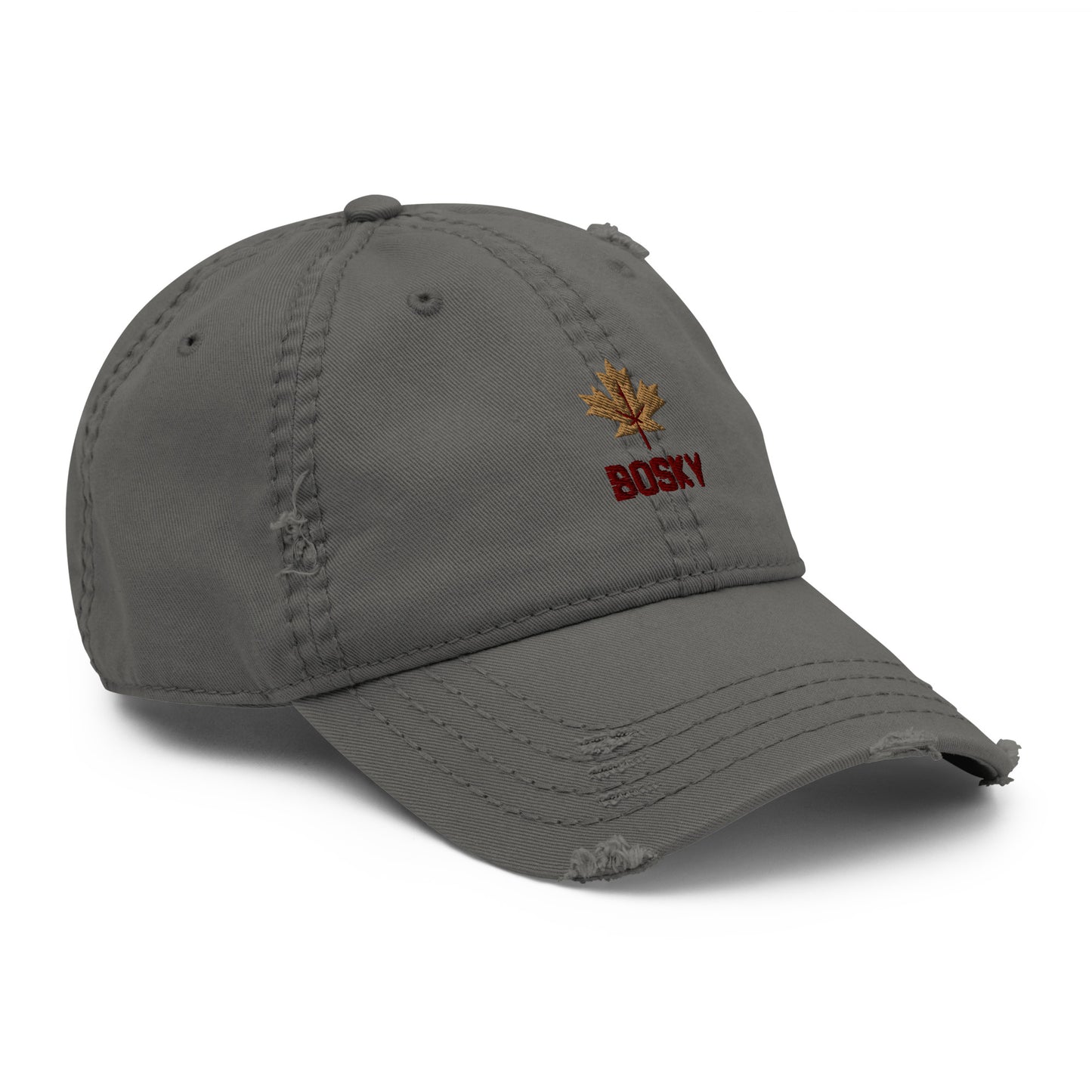 Maple Leaf Distressed Mom Hat