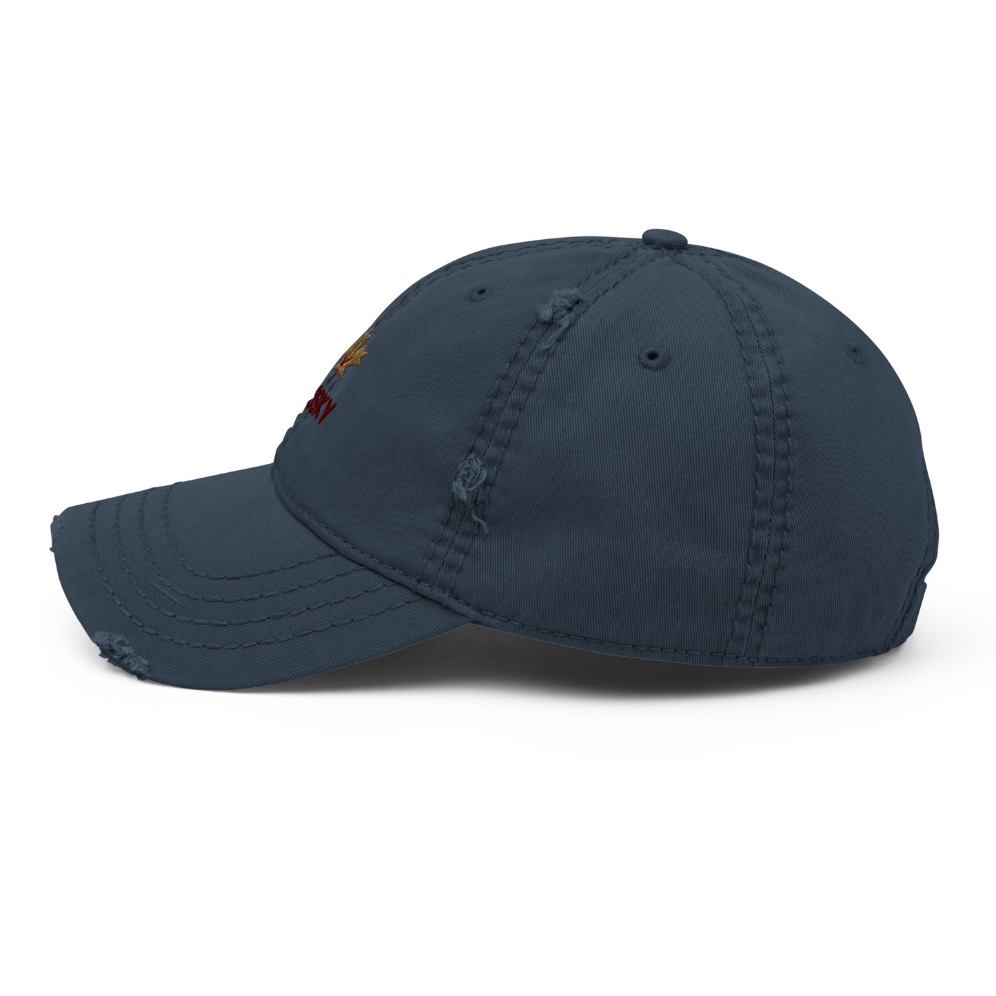 Maple Leaf Distressed Mom Hat