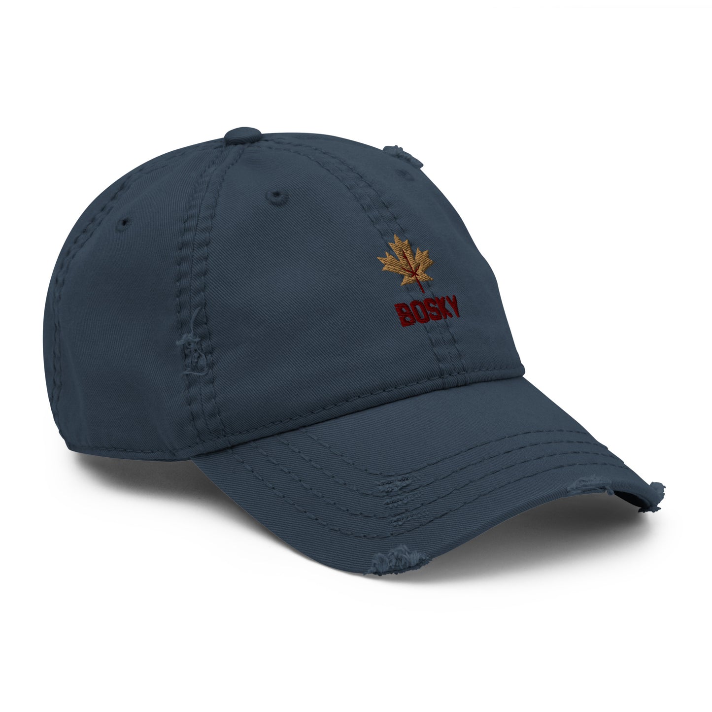 Maple Leaf Distressed Mom Hat