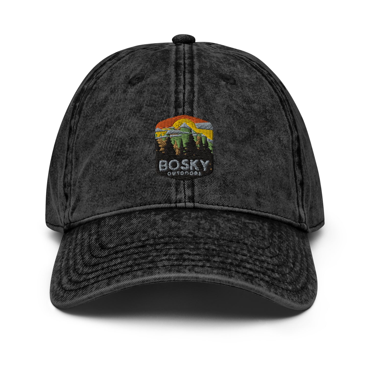 Bosky Outdoors Vintage Cotton Twill Ball Cap Hat