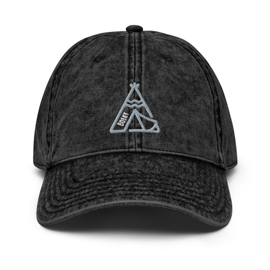 Teepee Camping Vintage Cotton Twill Ball Cap Hat