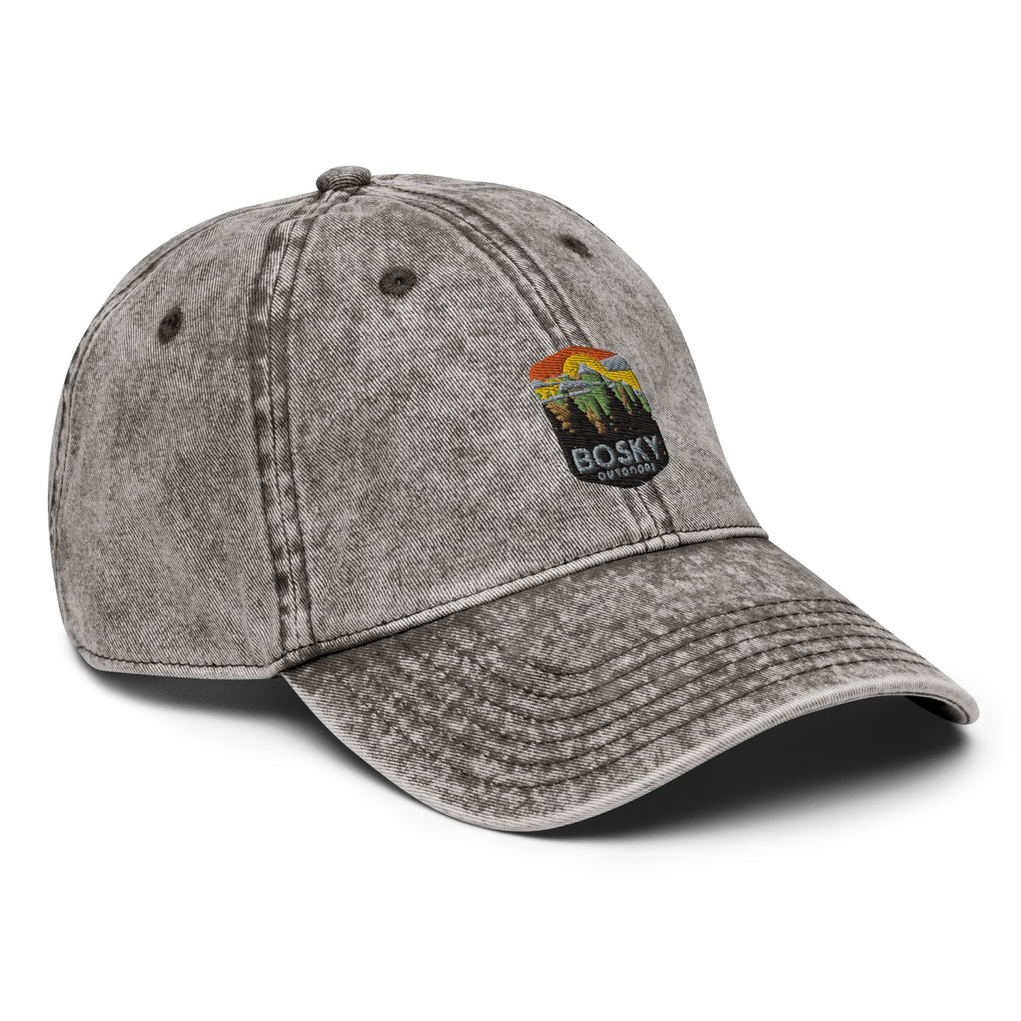 Bosky Outdoors Vintage Cotton Twill Ball Cap Hat