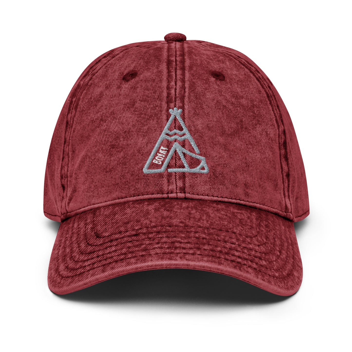 Teepee Camping Vintage Cotton Twill Ball Cap Hat