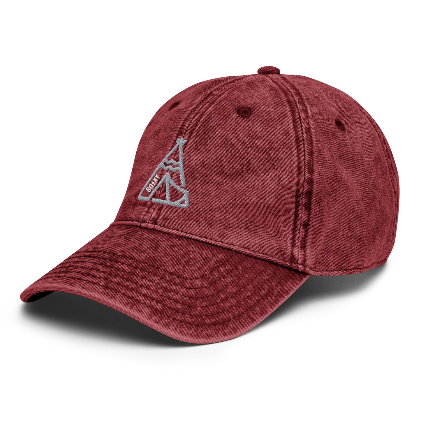Teepee Camping Vintage Cotton Twill Ball Cap Hat