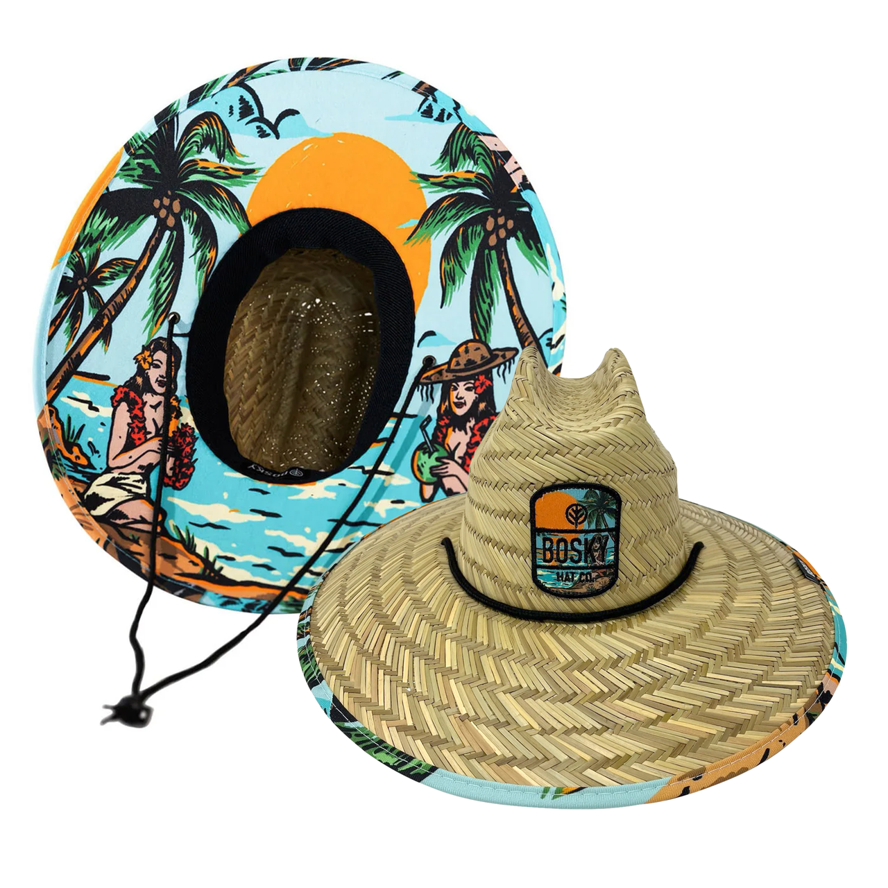 Aloha! Hawaiian Hula Beach Straw Hat