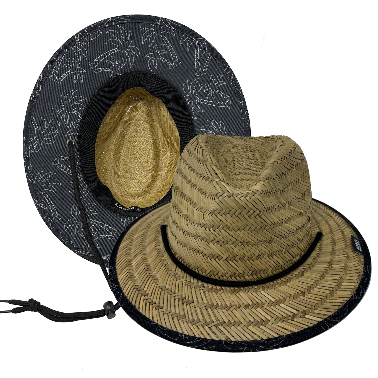 Fedora Dark Palms Small Brim Adult Straw Summer Lifeguard Hat