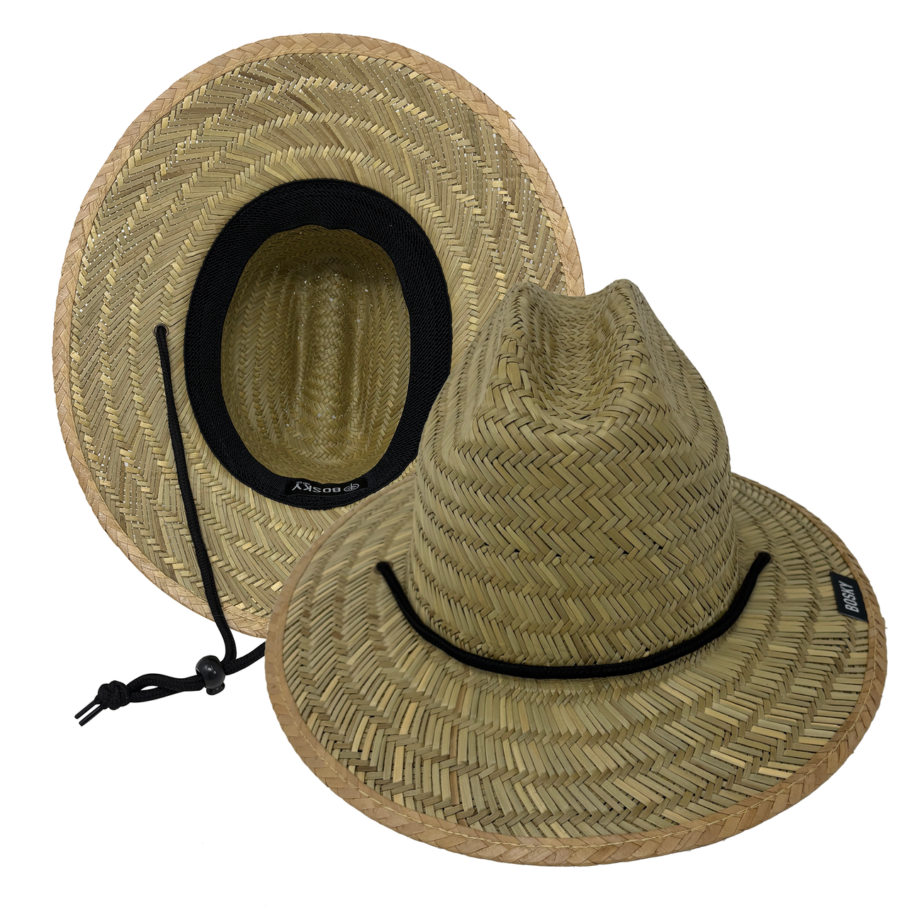 Kids Premium Just Straw Lifeguard Beach Hat (3-9 yrs)