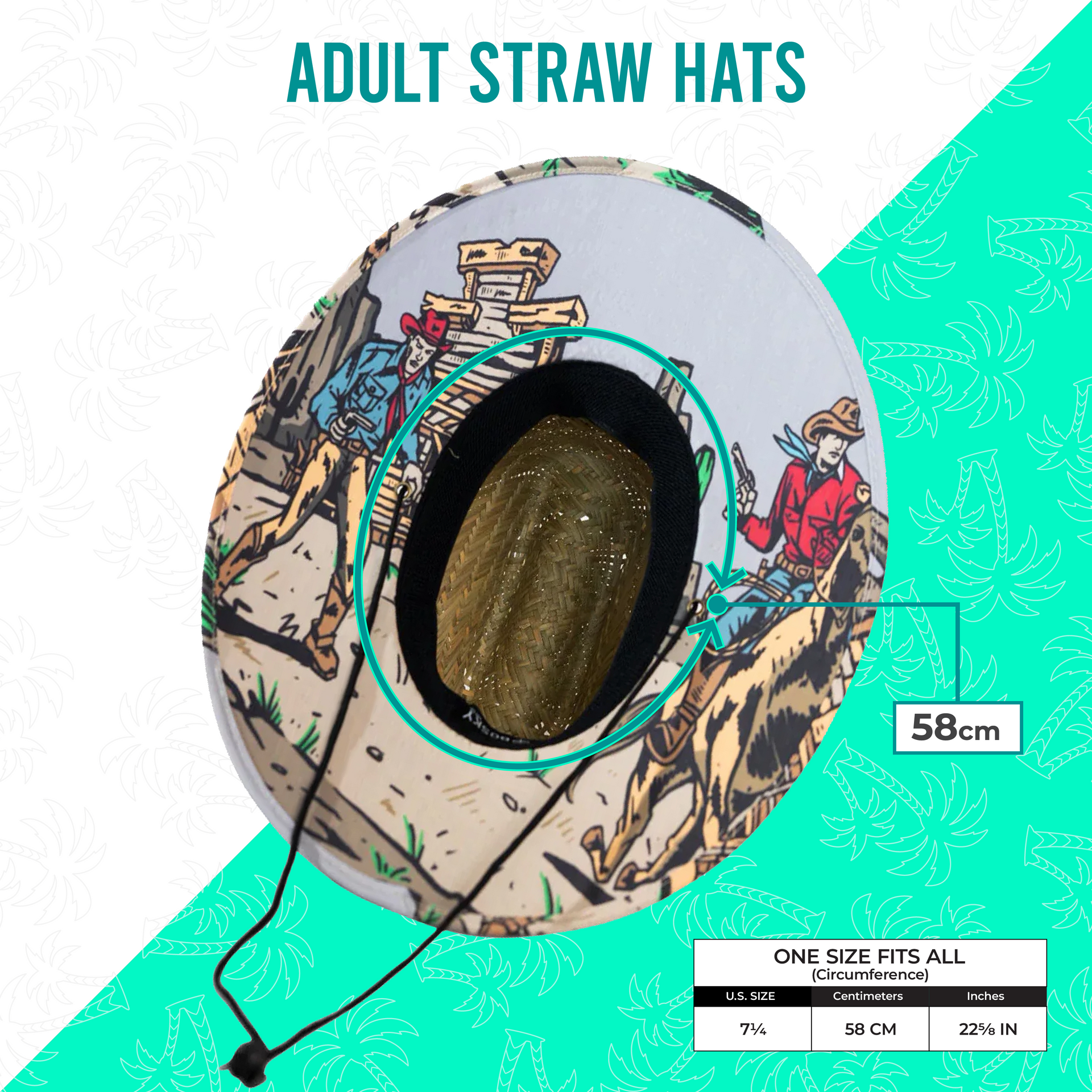 Handmade Straw Hat with Sun Protection - Line In The Sand Swim