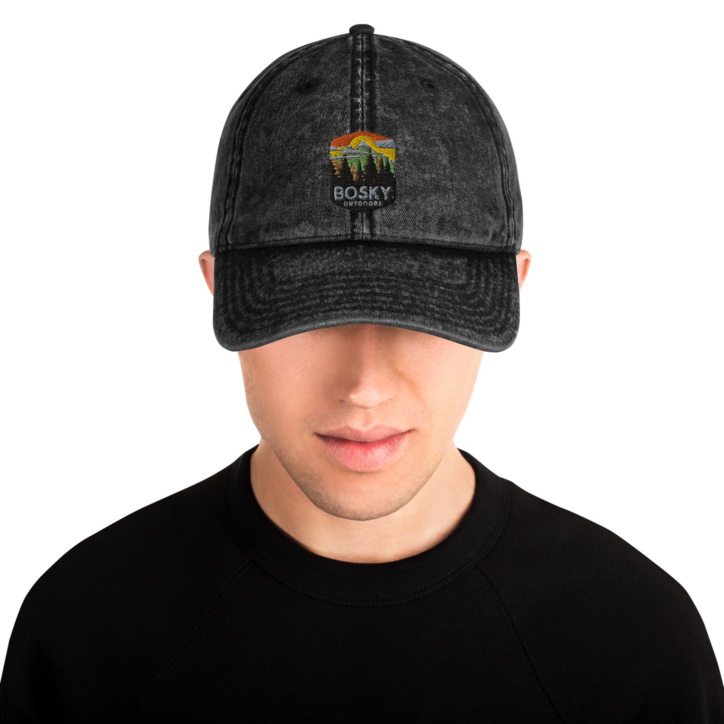 Bosky Outdoors Vintage Cotton Twill Ball Cap Hat