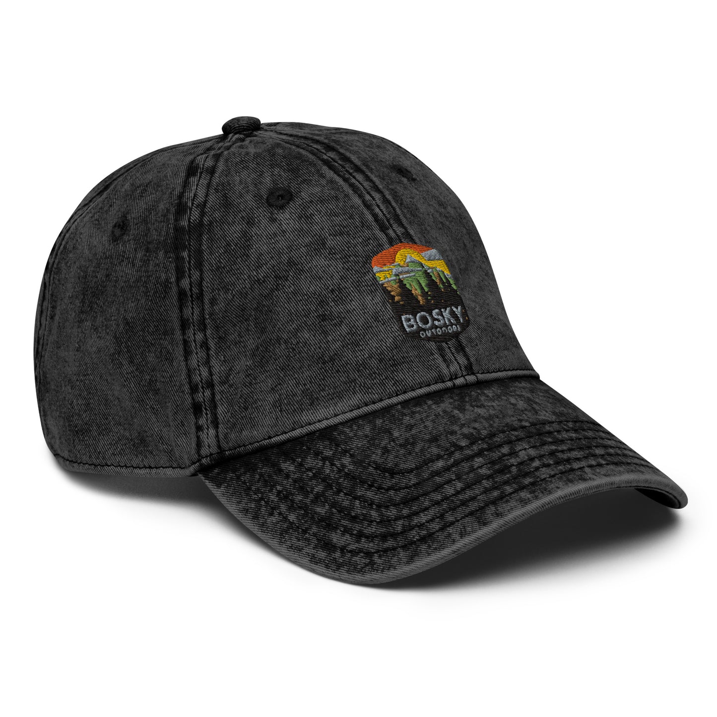 Bosky Outdoors Vintage Cotton Twill Ball Cap Hat