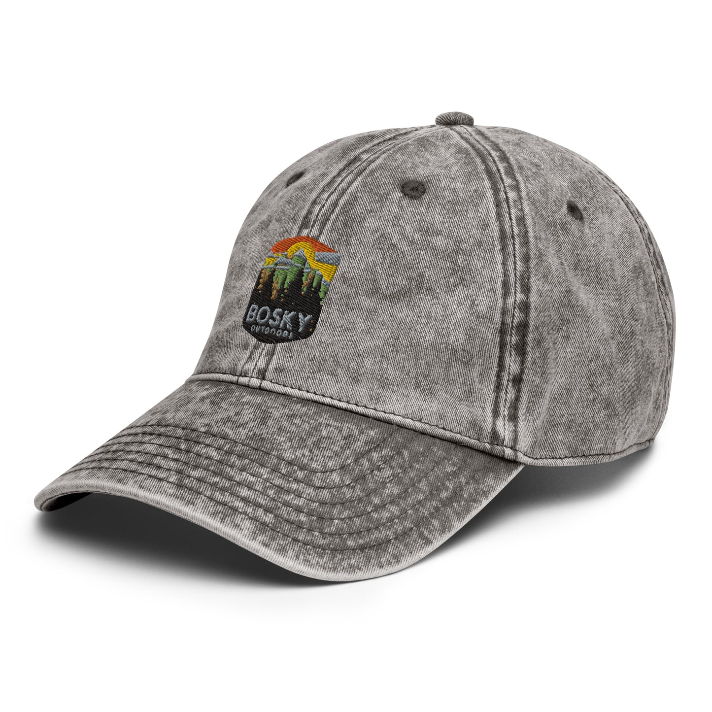 Bosky Outdoors Vintage Cotton Twill Ball Cap Hat
