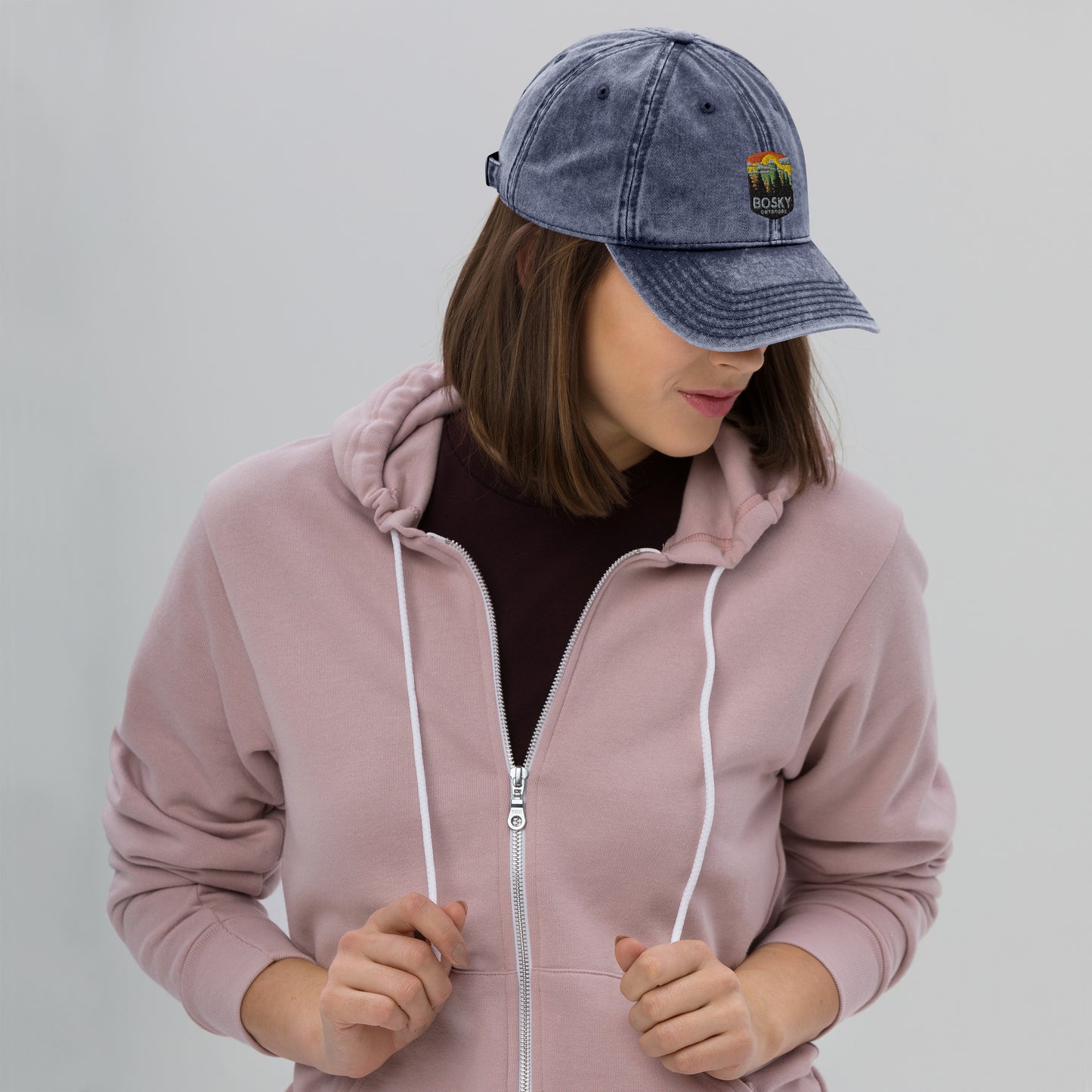 Bosky Outdoors Vintage Cotton Twill Ball Cap Hat